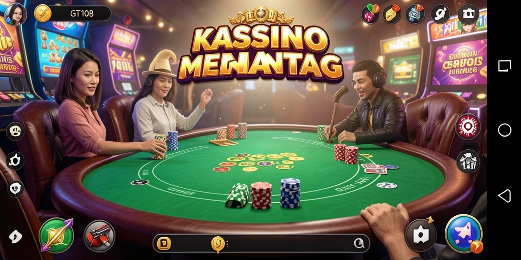 Screenshot GT108 menampilkan gameplay kasino yang menarik dan seru.