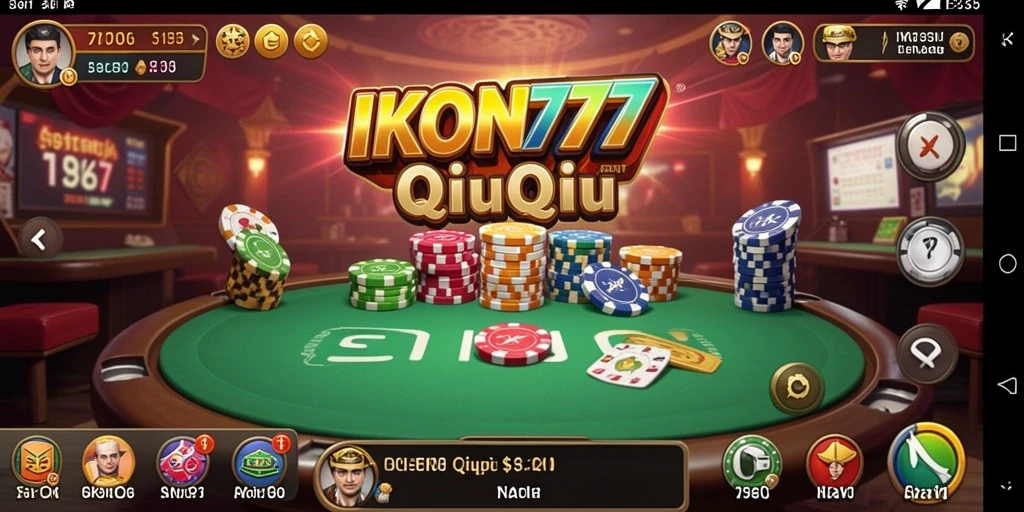 Screenshot gameplay QiuQiu yang menampilkan suasana permainan yang seru.