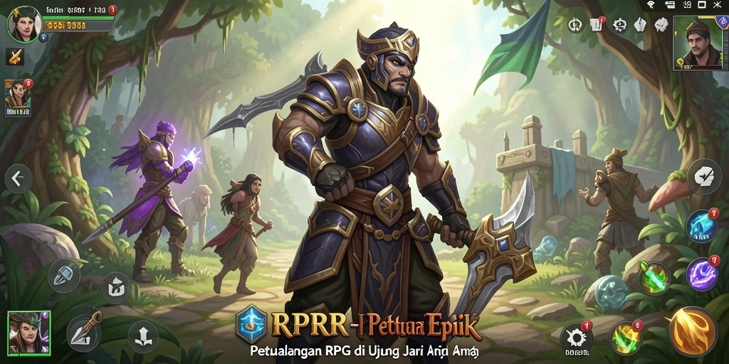 Menampilkan gameplay seru dan dunia RPG yang luas di RPRR.